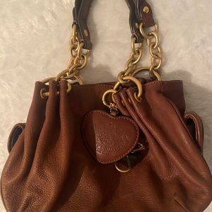 Juicy Couture Y2k 2000s Handbag Purse brown Links